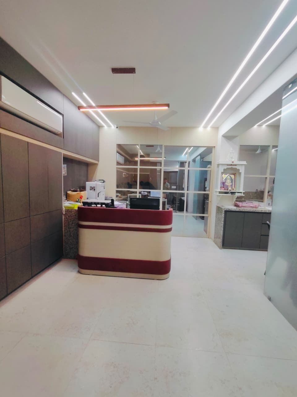 Inside Shree Sai Pathology Laboratory, Bhuj — modern diagnostic equipment and professional environment